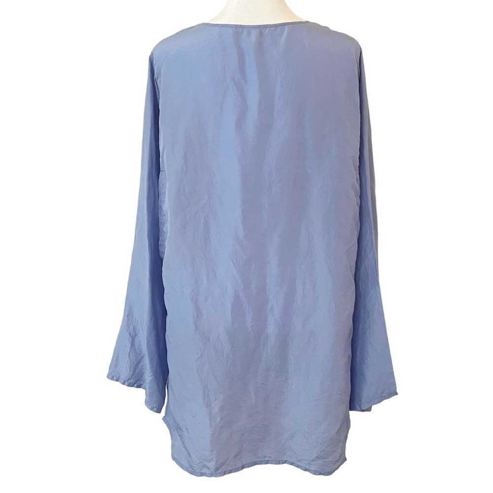 Victoria's Secret Embroidery Silk Tunic Blouse - Sz XL - Picture 7 of 12